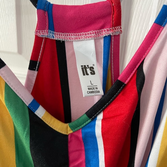 It’s- Striped Print Cami Jumpsuit - Picture 2 of 3